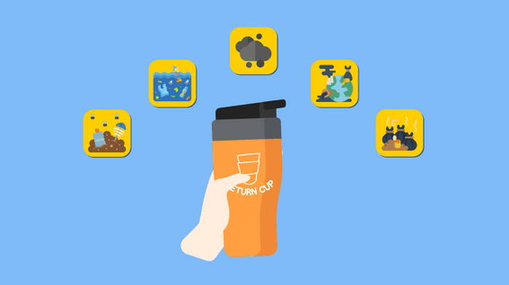 드롭샷매치 포트폴리오 - it green 제로웨이스트 리턴컵 홍보 영상