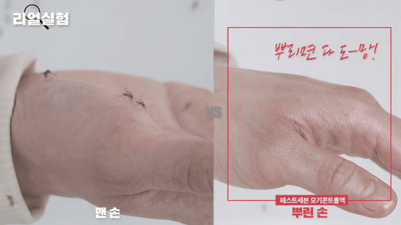 드롭샷매치 포트폴리오 - 페스트세븐 모기기피제 제품 홍보 영상