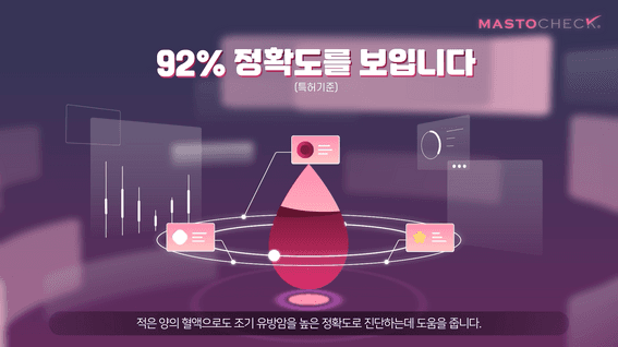 드롭샷매치 포트폴리오 - 베르티스 마스토체크 유방암 혈액검사 서비스 홍보 영상