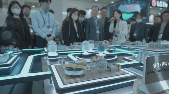 드롭샷매치 포트폴리오 - 고려아연 인터배터리2023 부스 스케치 영상 | 고려아연의 미래를 보여주다