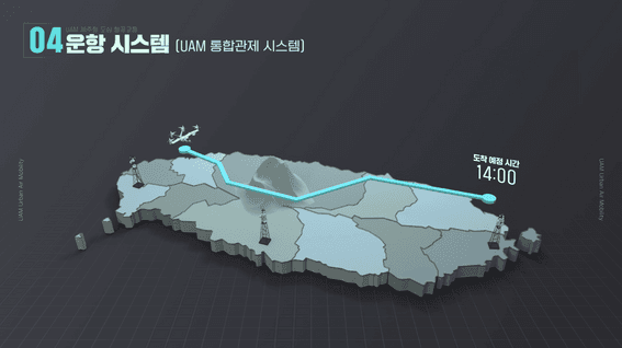 드롭샷매치 포트폴리오 - 제주형 UAM산업 도심항공교통 가상체험 소개 영상