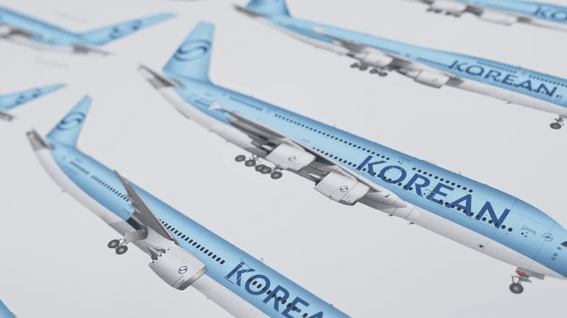 드롭샷매치 포트폴리오 - 대한항공ㅣ인사이더 스토리 신규 로고, 디자인 편
