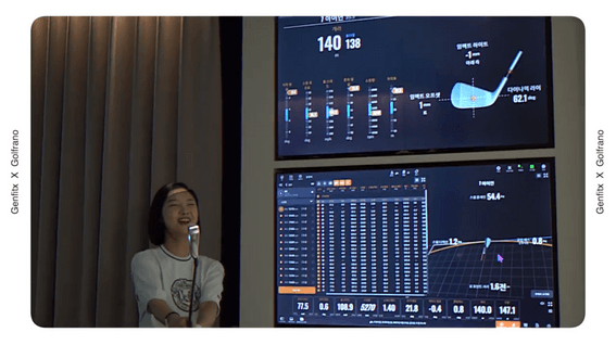 드롭샷매치 포트폴리오 - (주)젠핏엑스ㅣAI골프 분석기 앱 서비스 홍보 영상