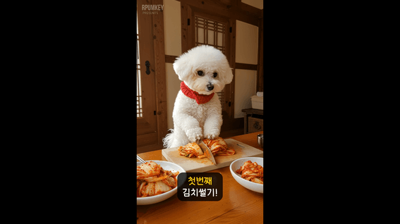 드롭샷매치 포트폴리오 - 개인 의뢰ㅣ뽀송한 숑쉐프의 김치볶음밥