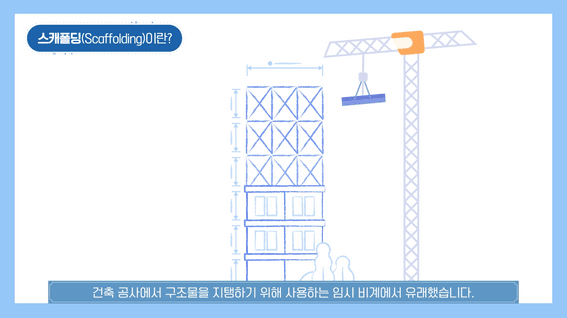 드롭샷매치 포트폴리오 - 거창도립대학ㅣ스캐폴딩 교수법 모션그래픽
