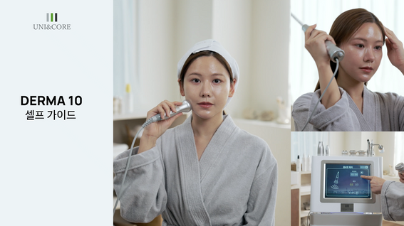 드롭샷매치 포트폴리오 - 더마 사용방법 영상 제작