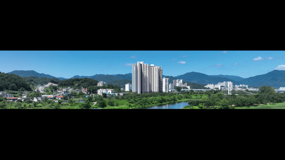 드롭샷매치 포트폴리오 - 드론 촬영을 통한 건축 합성 영상