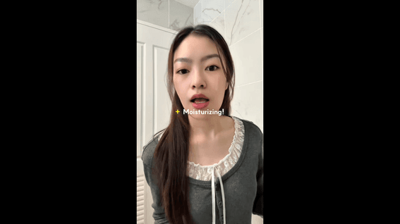 드롭샷매치 포트폴리오 - 해외 인플루언서 후기형 뷰티 릴스 콘텐츠