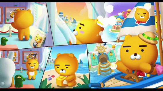 드롭샷매치 포트폴리오 - 카카오게임즈ㅣ프렌즈타운 인게임 컷씬 영상