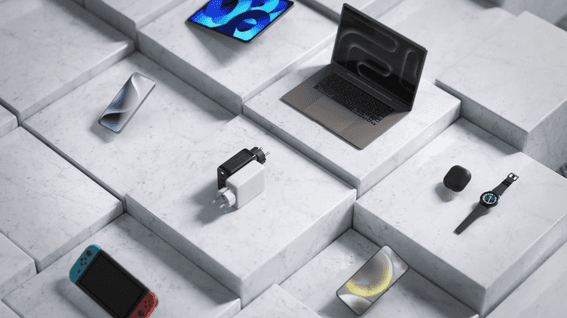 드롭샷매치 포트폴리오 - 충전 어뎁터 상세페이지 GIF 광고 홍보 3D 영상 제작