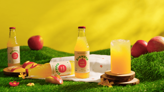 드롭샷매치 포트폴리오 - Brewpop_사과 스파클링