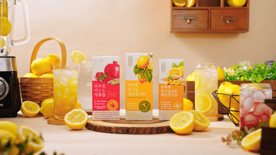 드롭샷매치 포트폴리오 - Dear Recipe_하루愛 유기농 레몬즙100 & 하루愛 백수오 석류즙 & 하루愛 유기농