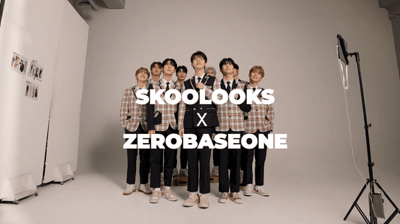 드롭샷매치 포트폴리오 - 제로베이스원X스쿨룩스 교복 화보 메이킹