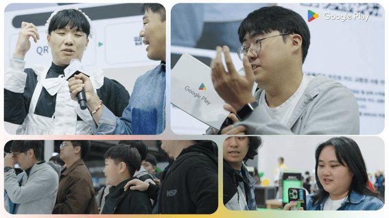 드롭샷매치 포트폴리오 - 구글플레이 지스타2025 행사 스케치