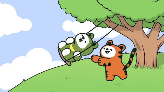 드롭샷매치 포트폴리오 - 강원특별이 캐릭터 애니메이션 -구름편-