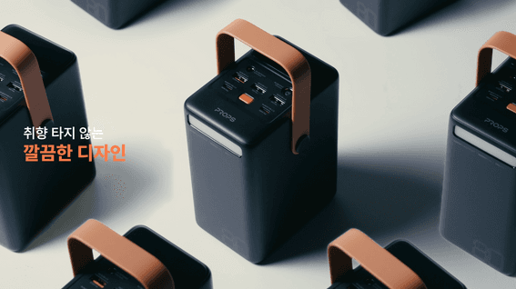 드롭샷매치 포트폴리오 - 대용량 보조배터리 제품 영상