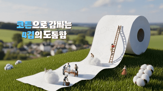 드롭샷매치 포트폴리오 - 종합 제지 및 생활용품 기업 깨끗한나라 순수 프리미엄 더 퍼스트 화장지 홍보영상