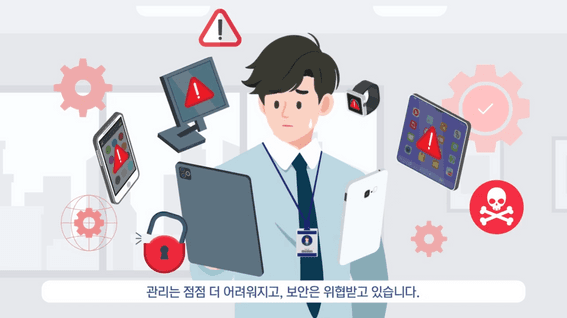 드롭샷매치 포트폴리오 - AwesomeONE | 스마트기기 관리 솔루션 홍보영상