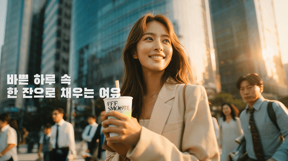 드롭샷매치 포트폴리오 - 프프프 스무디 Ai 브랜드 홍보영상, Ai Brand Film