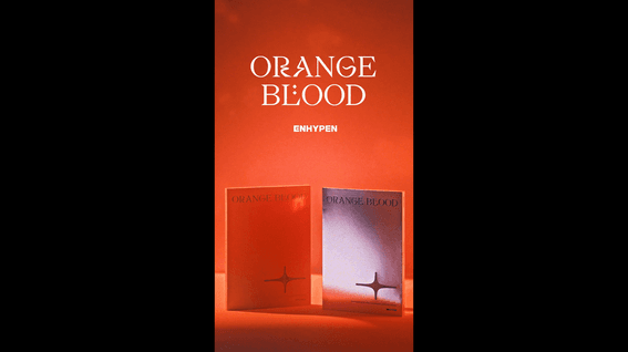 드롭샷매치 포트폴리오 - 엔하이픈_OrangeBlood_앨범 제품영상