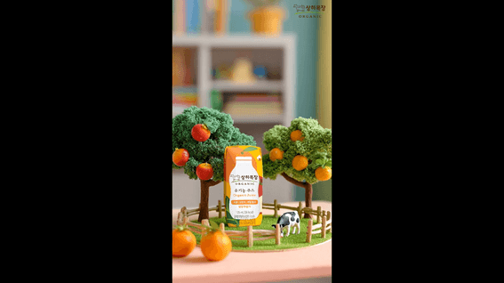 드롭샷매치 포트폴리오 - 상하목장, 오가닉 쥬스