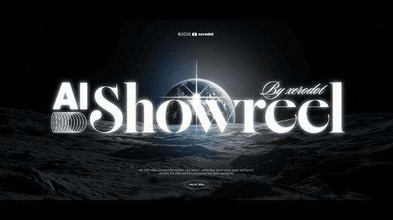 드롭샷매치 포트폴리오 - [xerodot] AI Film Showreel / Vol. 01