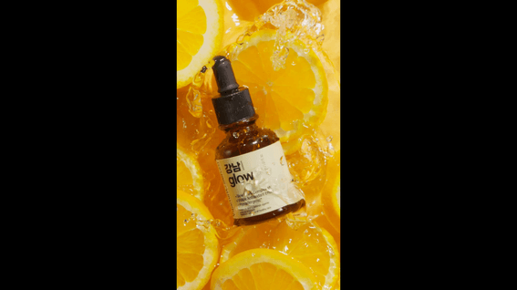 드롭샷매치 포트폴리오 - 강남글로우 비타C 세럼 제품 숏폼 영상