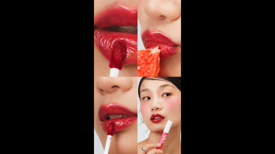 드롭샷매치 포트폴리오 - 고바이글리머 립젤 제품 숏폼 영상