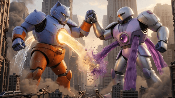 드롭샷매치 포트폴리오 - AI 기반 3D 애니메이션 OP / 로니스 패밀리 - Dust War