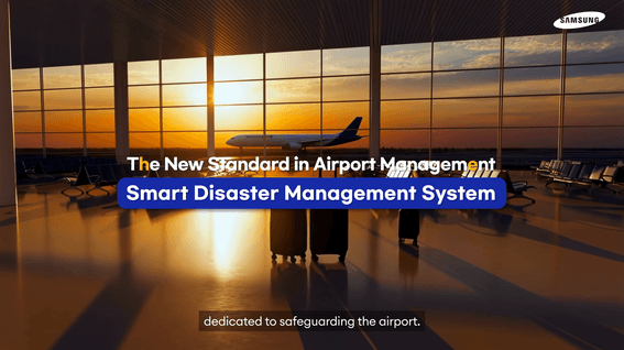 드롭샷매치 포트폴리오 - 삼성 스마트재난관리 시스템 킹살만 공항ver 영문홍보영상