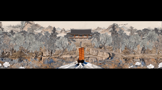 드롭샷매치 포트폴리오 - 촉석루 미디어아트 특별전 [Section 01.락樂]