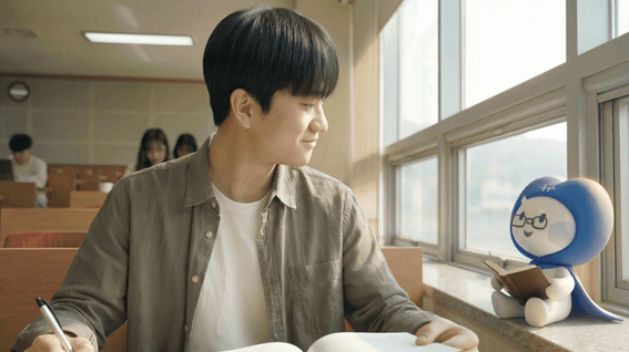 드롭샷매치 포트폴리오 - 대학교 AI홍보영상 (3D케릭터 포함)