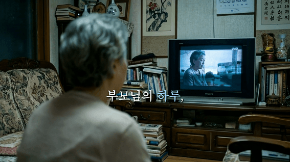 드롭샷매치 포트폴리오 - [AI 광고] 참효은재가노인복지센터 | 부모님의 하루, 걱정되시나요?