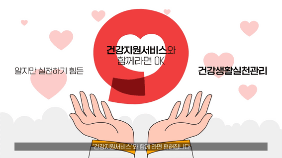 드롭샷매치 포트폴리오 - 국민건강보험공단 건강지킴이 소개 인포그래픽 영상