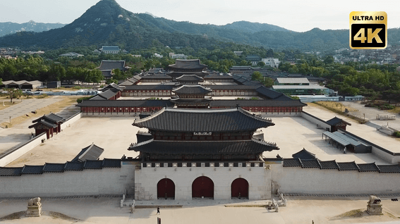 드롭샷매치 포트폴리오 - [드론 촬영] 서울 종로구 광화문광장 광화문 경복궁 도심 항공 영상