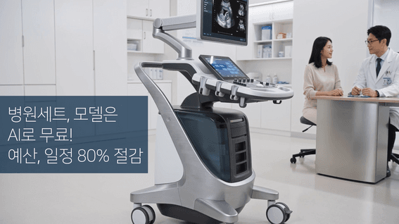 드롭샷매치 포트폴리오 - [AI 3D 의료기 홍보영상] 장비, 기술은 정밀 3D 제작, 병원 배경·모델은 무료 제