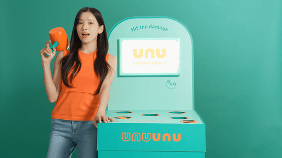 드롭샷매치 포트폴리오 - 일본 뷰티 브랜드 UNU 신규 제품 영상 제작