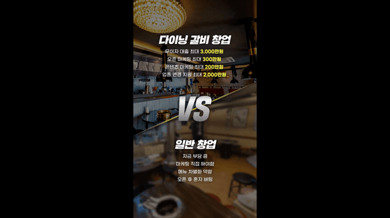 드롭샷매치 포트폴리오 - 다이닝갈비 가맹점 창업 홍보 영상