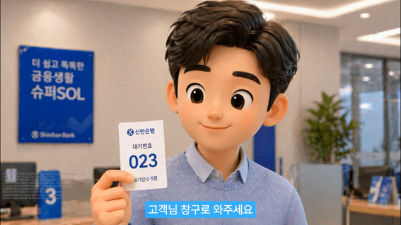 드롭샷매치 포트폴리오 - 신한은행_슈퍼SOL_앱 광고 영상