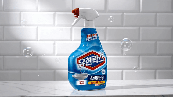 드롭샷매치 포트폴리오 - 유한락스 유튜브 광고 영상 AI제작