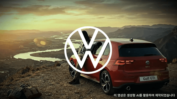 드롭샷매치 포트폴리오 - 폭스바겐코리아 골프 GTI 탄생 50주년 기념  ‘골프 GTI 대학생 AI 영상 광고 공모전’ 최우수상 수상작