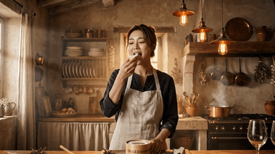 드롭샷매치 포트폴리오 - 델리스 다정탈 치즈 유튜브광고 AI영상제작