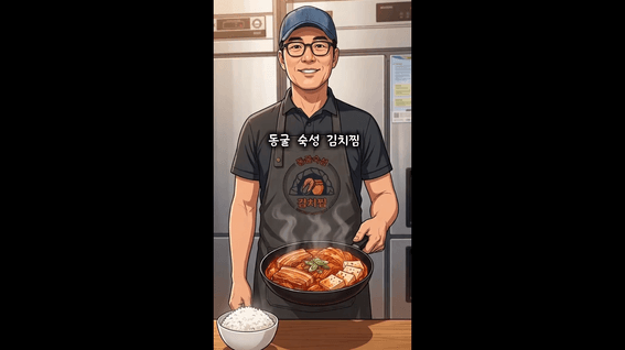 드롭샷매치 포트폴리오 - 김치찜 전문 음식점 바이럴 숏폼 릴스 쇼츠