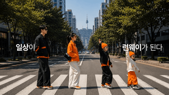 드롭샷매치 포트폴리오 - [생성형 AI] 일상의 모든 순간이 런웨이가 된다 | 패션 컨셉 필름