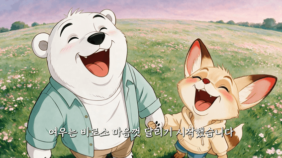 드롭샷매치 포트폴리오 - 신랑은 북극곰, 신부는 ​사막여우 (웨딩 애니메이션)