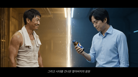 드롭샷매치 포트폴리오 - [동아제약] 박카스 광고용 AI 영상