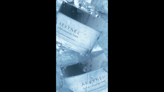 드롭샷매치 포트폴리오 - ARVYNEL_빙하수 쿨링 겔 토너 & 베일 프렙 앰플
