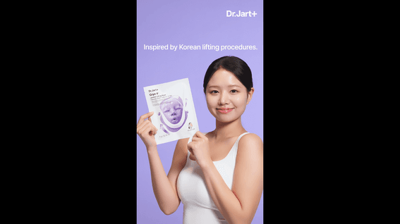 드롭샷매치 포트폴리오 - 닥터자르트 크라이오 V-라인 리프팅 마스크 제품 광고 영상