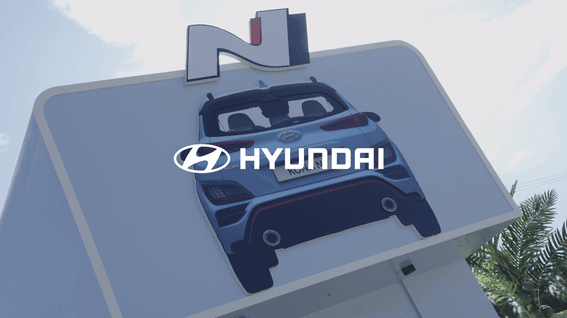 드롭샷매치 포트폴리오 - 코나 N 비치 팝업 'N beach' 행사 스케치ㅣHYUNDAI N