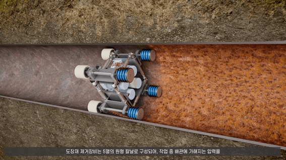 드롭샷매치 포트폴리오 - 영원파이프솔루션 갱생공법 3D그래픽 소개 영상